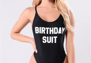 Birthday Girl Swimsuit Birthday Suit Swimsuit Black