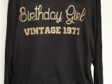 Birthday Girl T Shirt for Adults Birthday Girl Vintage1977 Shirt top Birthday Shirt by arenlace