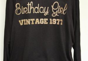 Birthday Girl T Shirt for Adults Birthday Girl Vintage1977 Shirt top Birthday Shirt by arenlace