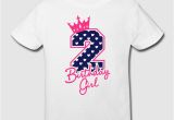 Birthday Girl T Shirt for Kids Zweiter Geburtstag Second Birthday Birthday Girl T Shirt