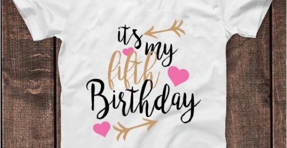 Birthday Girl T Shirts for toddlers It 39 S My 5th Fifth Birthday T Shirt Childrens Kids T