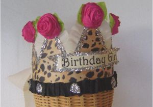 Birthday Girl Tiara Adults Birthday Party Crown Hat Adult or Child Birthday by Glamhatter