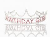 Birthday Girl Tiaras Birthday Girl Tiara Silver Pink Crown Happy Bday