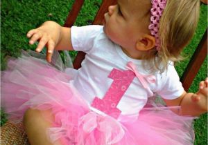 Birthday Girl Tutu Sets Baby Girl Pink 1st Birthday Tutu Set with Headband and Flower