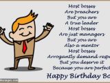 Birthday Greeting Card for Boss Birthday Wishes for Boss Quotes and Messages