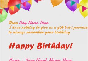 Birthday Greeting Card with Name and Photo Greeting Card Birthday with Name Happy Birthday Wishes