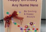 Birthday Greeting Card with Name and Photo Wish Your Friend with Name Birthday Greeting Cards