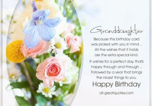 Birthday Greeting Cards for Granddaughter Happy Birthday Special Granddaughter