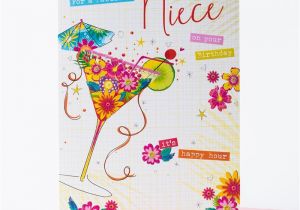 Birthday Greeting Cards for Niece Birthday Card Niece Cocktail Only 99p
