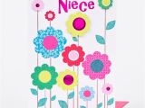 Birthday Greeting Cards for Niece Birthday Card Niece Colourful Flowers Only 79p