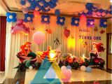 Birthday Hall Decoration Ideas Little Mermaid themed Birthday Decoration Celebration