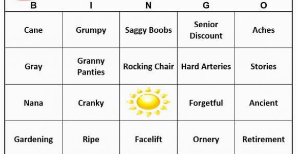 Birthday Ideas for 27 Year Old Man 90th Birthday Party Bingo Game 60 Cards Old Age theme
