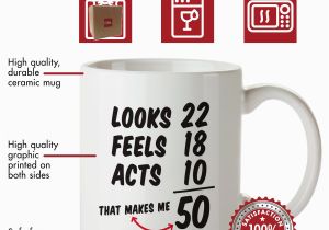 Birthday Ideas for 50 Year Old Man 50th Birthday Gifts for Women Fifty Years Old Men Gift Mug