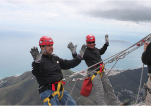 Birthday Ideas for Him Cape town Abseiling Table Mountain Cape town Zzambi