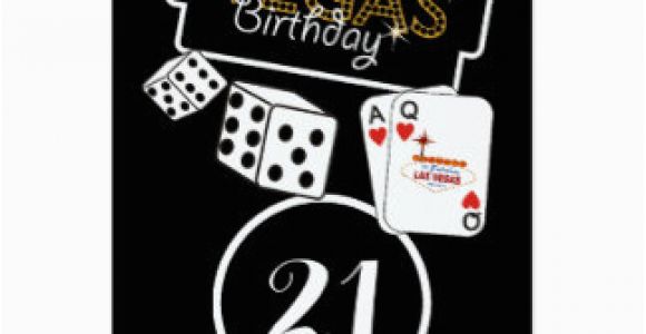 Birthday Ideas for Him In Las Vegas 21st Birthday Invitations Announcements Zazzle