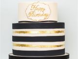 Birthday Ideas for Him London Black and Gold Birthday Cake Cake Decorating Modern