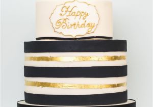 Birthday Ideas for Him London Black and Gold Birthday Cake Cake Decorating Modern