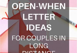 Birthday Ideas for Him Long Distance Diy Long Distance Gifts Open when Letters