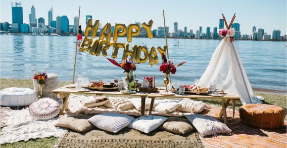 Birthday Ideas for Him Perth Bohemian Picnic Birthday Party Lenzo