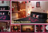Birthday Ideas for Husband Romantic Birthday Decoration Ideas at Home Surprise Decoration for