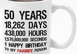 Birthday Ideas for Husband Turning 50 Amazon Com Gifts for Men 50th Birthday Coffee Mug with