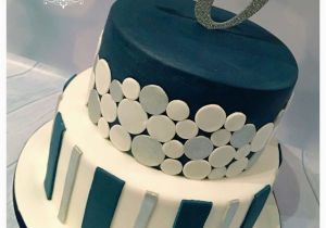 Birthday Ideas for Male 55 50th Birthday Cake Contemporary Design In Masculine Blue