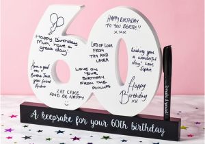 Birthday Ideas for Male 60th 60th Birthday Signature Number Find Me A Gift