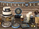 Birthday Ideas for Mens 40th Vintage Dude 40th Birthday Party Supplies 40th Birthday