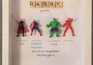 Birthday Ideas for Your Husband Avengers Superhero Figures Frame Gift Ideal for Dad