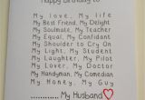 Birthday Ideas for Your Husband Romantic Handmade Husband Birthday Card Funny Adam My Love