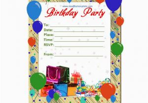 Birthday Invitation Cards Printable 20 Birthday Invitations Cards Sample Wording Printable