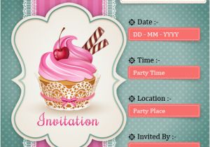 Birthday Invitation Editor Online Create Birthday Party Invitations Card Online Free