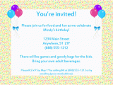 Birthday Invitation Email Message Email Party Invitations Template Best Template Collection