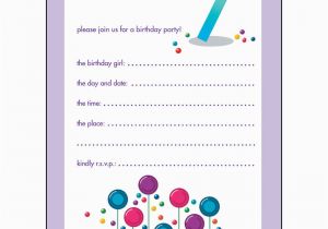 Birthday Invitation for 10 Years Old Girl 10 Childrens Birthday Party Invitations 7 Years Old Girl