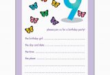 Birthday Invitation for 10 Years Old Girl 10 Childrens Birthday Party Invitations 9 Years Old Girl