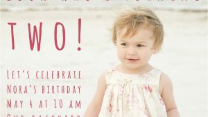 Birthday Invitation for 2 Year Girl 2 Year Old Birthday Party Invitation Wording Dolanpedia