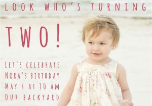 Birthday Invitation for 2 Year Girl 2 Year Old Birthday Party Invitation Wording Dolanpedia