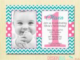 Birthday Invitation for 2 Year Girl Chevron and Polka Dots Girl 39 S Birthday Invitation 1 2