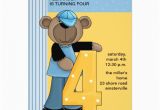Birthday Invitation for 4 Year Old Boy 4 Years Old Birthday Invitations Wording Drevio