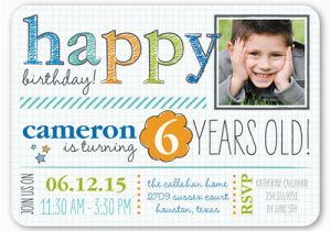 Birthday Invitation for 4 Year Old Boy Handwritten Happy Teenage Birthday Party Invitations