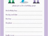 Birthday Invitation for 7 Years Old Boy 10 Childrens Birthday Party Invitations 7 Years Old Boy