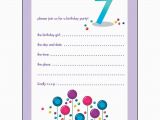 Birthday Invitation for 7 Years Old Boy 10 Childrens Birthday Party Invitations 7 Years Old Girl