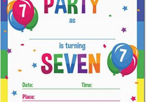Birthday Invitation for 7 Years Old Boy 7 Year Old Birthday Invitations 5 Year Old Birthday