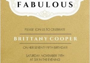 Birthday Invitation for 75 Years Old 75th Birthday Invitations 50 Gorgeous 75th Party Invites