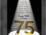 Birthday Invitation for 75 Years Old 75th Birthday Party Ideas 75th Birthday Bash Custom