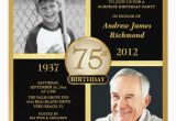 Birthday Invitation for 75 Years Old the Best 75th Birthday Invitations and Party Invitation