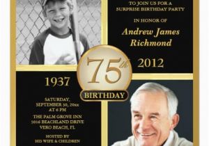 Birthday Invitation for 75 Years Old the Best 75th Birthday Invitations and Party Invitation