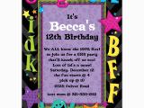 Birthday Invitation for Teenager Teen Talk Birthday Party Invitations Paperstyle