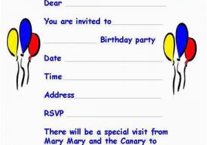 Birthday Invitation Letter for Kids Birthday Invitation Letter A Birthday Invitation Letter