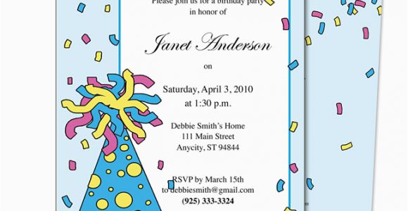 Birthday Invitation Letter for Kids Birthday Party Invitation Sample Birthday Party Invitation